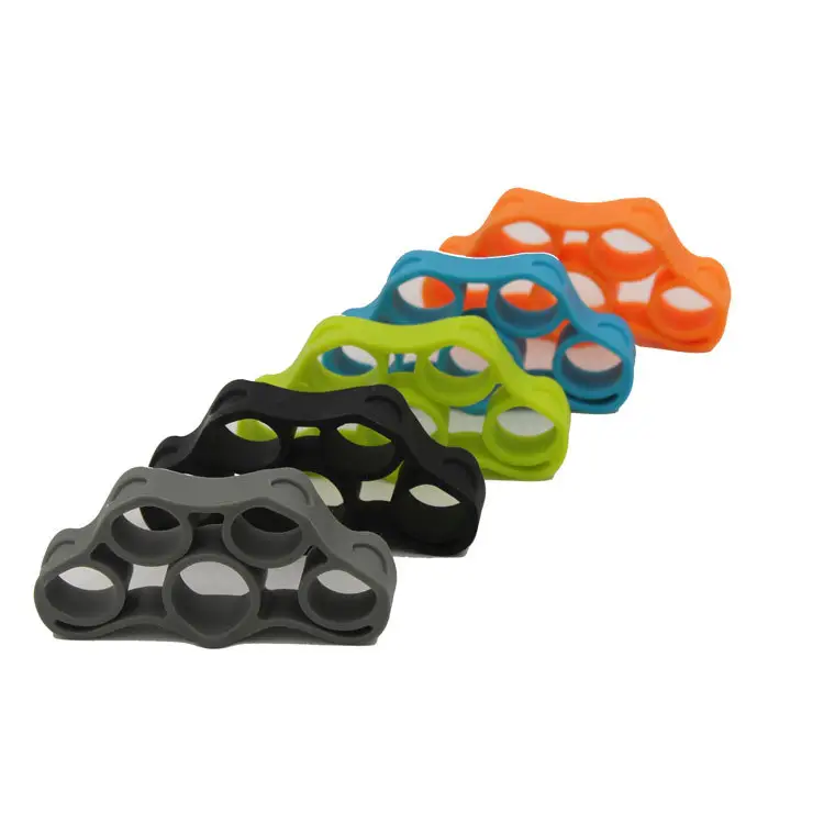 With Groove Silicone Flexible Hand grip strengthener, finger exercise resistance band