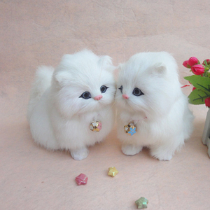 Imitate non padded Bengal kittens of rabbit fur plush cat toy - Product Image 6
