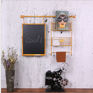 Retro pared colgante organizador metal decoración de la Oficina con <span class=keywords><strong>pizarra</strong></span> - Product Image 1
