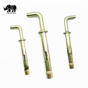 Carton en forme de L Matériau de qualité en acier <span class=keywords><strong>Crochet</strong></span> de béton en zinc jaune <span class=keywords><strong>Ancrage</strong></span> de manchon de boulon d'<span class=keywords><strong>ancrage</strong></span> avec <span class=keywords><strong>crochet</strong></span> - Product Image 4