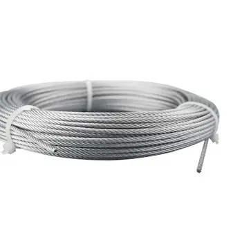 Factory price aisi 316 304 steel wire rope stainless for crane,hoist,cableway, ASTM standard