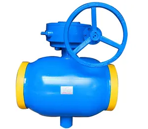 ANSI DN 1000 válvula de bola de soldadura completa para tubería de calefacción y tubería de gas natural
