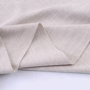 Tissu Jacquard Teint en Fil 100% Polyester Beige 100% Lin TengHui Upholstery 310GSM pour Canapé et Textile de Maison Coussin pour l'Europe - Product Image 2