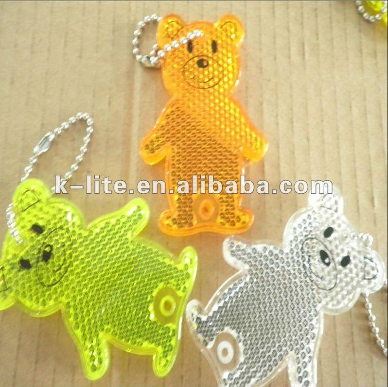 пластиковые отраёающий брелок