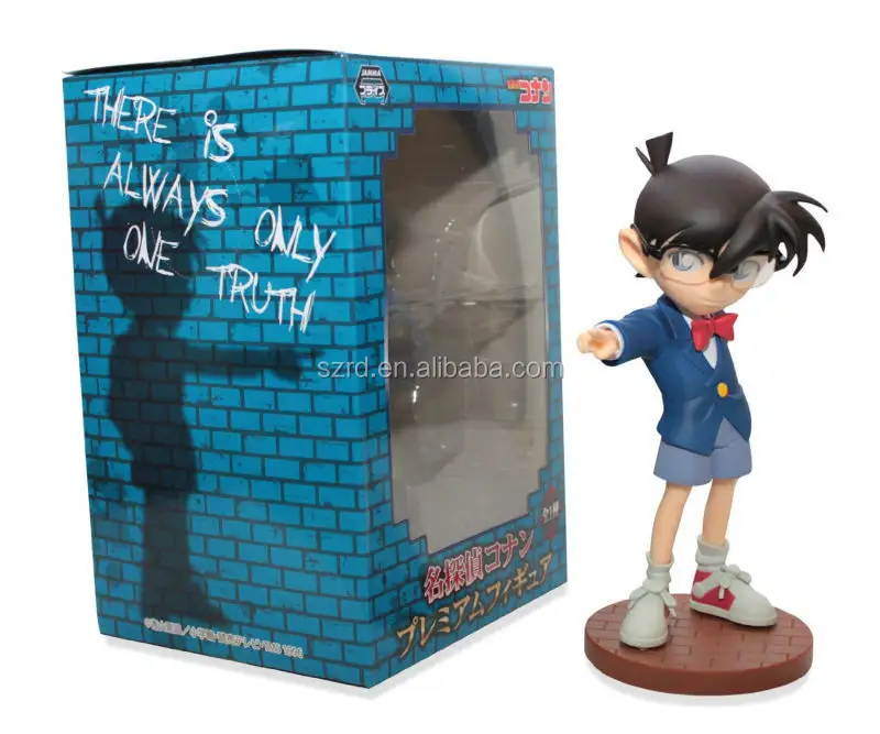 R&D hot sale custom anime figure 3d plastic cartoon people Conan action figures