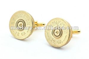 Buld Más Nuevo Oro Grabado Para Hombre Bala De Acero Inoxidable Gemelos De Camisa de Los Hombres - Product Image 2