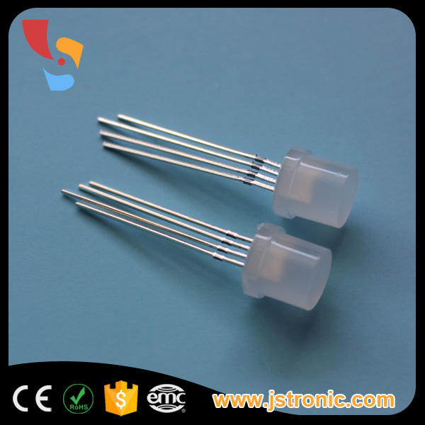 CHANZON 50 Pcs 8mm RGB Multicolore Diffusé LED Diode Lumières Anode