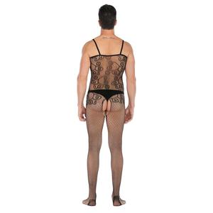 Body Sexy para Hombre sin Mangas con Lazo y Abertura en la Entrepierna, Body Stocking para Hombre - Product Image 4