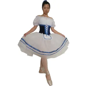 Giselle bianco della vita pannello esterno della garza elegante vestito da dancing di balletto giselle balletto vestito