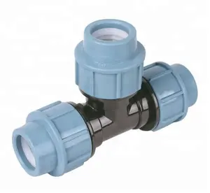 Good value for money an hdpe COMPRESSION pipe fitting pe plastic ITALY STYLE thread tee