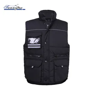 A buon mercato Cargo Black Security Winter Warm Puffer Outdoor all'ingrosso antivento Body Warmer fisherman vest