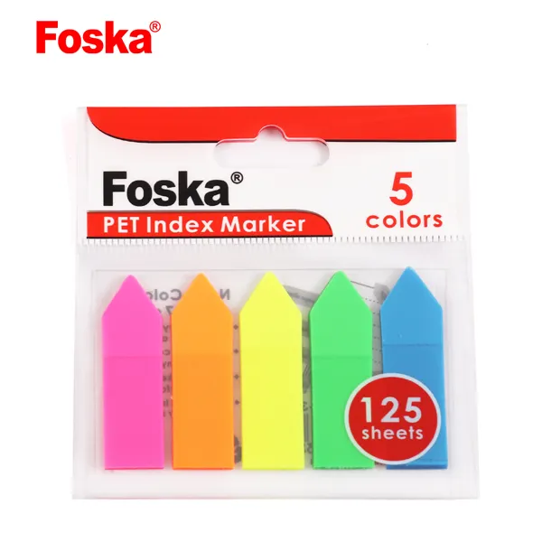 Foska กาวที่มีสีสันสำนักงานสัตว์เลี้ยงดัชนีเครื่องหมาย