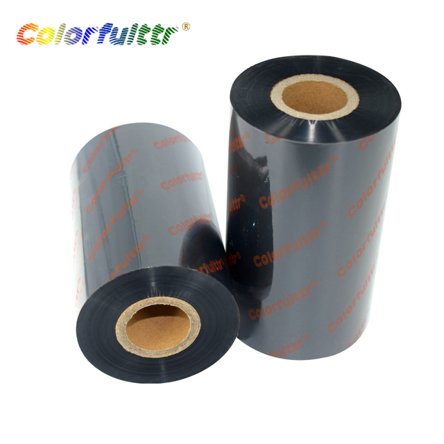 Thermal Transfer Label Barcode Printer Compatible Wax/Resin/Resin Ribbons 100mm 300m Colorfulttr