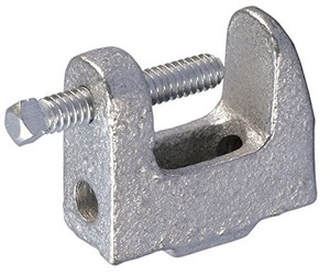 Penjepit Balok Girder Besi Cor Seng Industri, Baja Galvanis Lapis Seng, Termasuk Struktur Baut Pelana, Ukuran Metrik dan Inci - Product Image 3