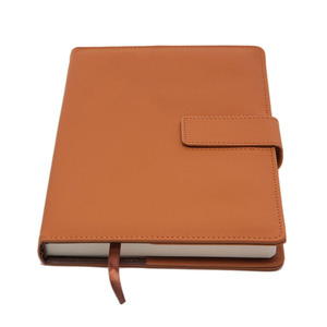 2017 <span class=keywords><strong>papeleria</strong></span> A5 portátil con logotipo en relieve Tapa dura PU cuero cuaderno diario - Product Image 4