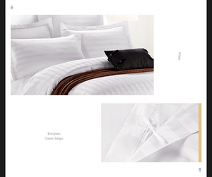 Yalan al por mayor de lujo super suave percal 3 cm de algodón puro ropa de cama juegos de cama para Hotel/casa/ hospital de <span class=keywords><strong>lino</strong></span> - Product Image 4