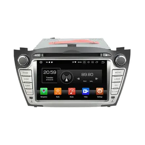 2 DIN 7 "Android 8.1 araç DVD oynatıcı Multimedya Oynatıcı GPS için Hyundai Tucson/IX35 2009-2012 ses araba radyo stereo navigasyon