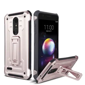 סין ספק kickstand טלפון מקרה אנטי הלם כיסוי עבור lg K11 K11PLUS