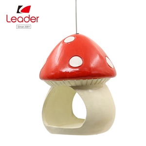 Casa de pájaros en forma de seta, colgante de árboles, baño de pájaros, alimentador de pájaros de cerámica, colgante, novedad de 2019 - Product Image 3