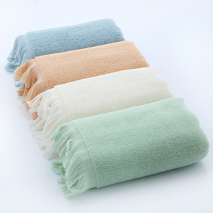 Asciugamano da bagno di cotone 100% di lusso all'ingrosso personalizzato Logo tinta unita rapido asciutto Hotel tovagliolo - Product Image 5