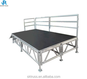 Plateformes <span class=keywords><strong>de</strong></span> scène modulaires, scène <span class=keywords><strong>en</strong></span> treillis, scène extérieure, <span class=keywords><strong>musique</strong></span> mobile, concert, événement, mariage, portable, charge <span class=keywords><strong>de</strong></span> 1000 kg - Product Image 2