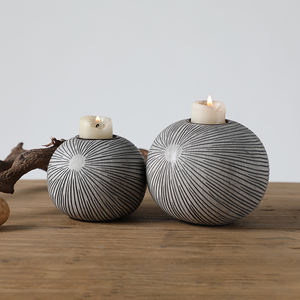 Nuovo stile nordico resina intagliata portacandele Set <span class=keywords><strong>con</strong></span> <span class=keywords><strong>vassoio</strong></span> - Product Image 3