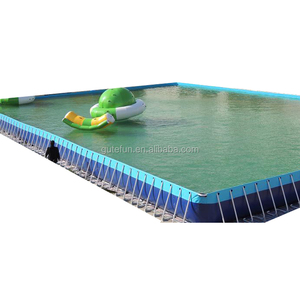 30M Nhiệm Vụ Nặng Nề Thương Mại Cấp Di Động Khung Thép Hình Chữ Nhật Lớn Trên Mặt Đất Hồ Bơi - Product Image 2