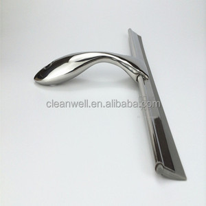 Tergivetro in Acciaio Inox con Manico in Metallo e Foro Rotondo per Pulizia <span class=keywords><strong>Bagno</strong></span> e Vetri Auto - Product Image 2
