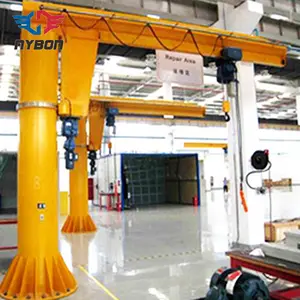 Desain Baru 4T Kolom Dipasang Bebas 360 Derajat Lengan Ayun Angkat Jib Crane