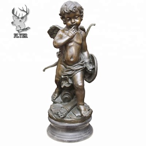 تمثال برونزي بفيونكة من <span class=keywords><strong>Cherub</strong></span> cupid لتزيين المنزل - Product Image 4