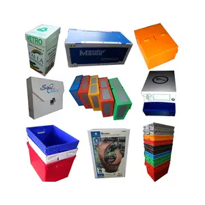 热销贸易保证清除颜色波纹存储移动电子食品折叠包装塑料盒纸箱托盘