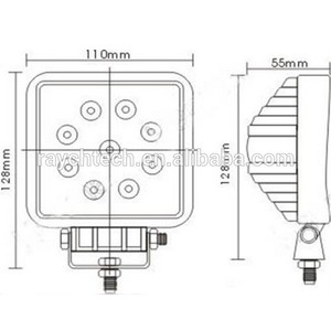 plaza 27w spot led de haz de luz de trabajo de la lámpara de la niebla fuera de carretera de camiones y suv barco 4x5wd atv - Product Image 3