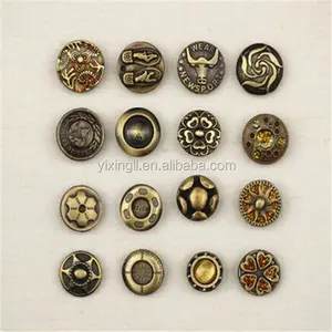 Vari tipi di pulsante del metallo alla moda made in China