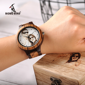 Orologio <span class=keywords><strong>in</strong></span> <span class=keywords><strong>Legno</strong></span> Personalizzabile OEM con Movimento al Quarzo Giapponese, Quadrante con Lancette <span class=keywords><strong>in</strong></span> Vetro, Logo Personalizzato Unisex - Product Image 5