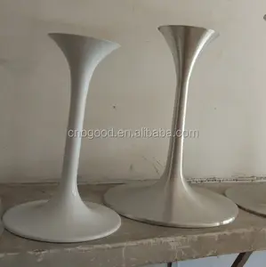 Pata de Base de mesa lateral de comedor tulipán de aluminio negro OT092