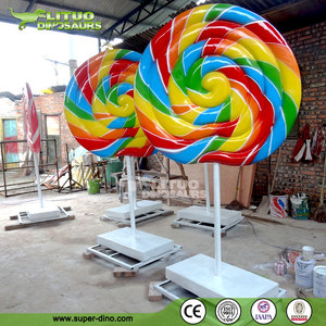 Escultura de Piruleta de Fibra de Vidrio para Publicidad Novedosa - Product Image 3