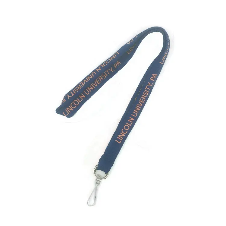 Promotional Blue Straps Wide Rope Keyring Id Card Badge Lanyard Tubular