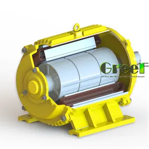 6kW 60 RPM magnetische motor, synchrone generator lage snelheid hoge efficiëntie voor wind gebruik.