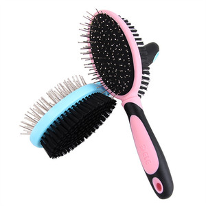 Amazon top selling 2017 double size pet grooming dog and cat brush <span class=keywords><strong>can</strong></span> OEM pet products - Product Image 2