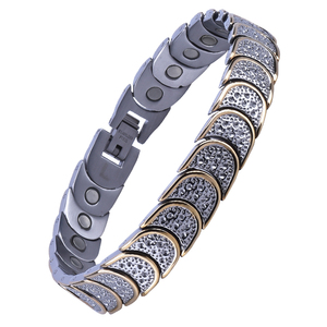 Bracelet magnétique en <span class=keywords><strong>germanium</strong></span> de santé en titane en gros, avantages - Product Image 3