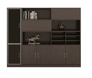 Moderno ed elegante in legno <span class=keywords><strong>libreria</strong></span> mensola a muro con porta e di stoccaggio - Product Image 2