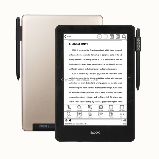 Onyx Boox Large Size E-Reader High Quality Ebook 16GB, WIFI 9.7 Inch Screen E-reader