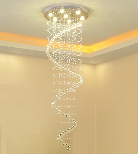 Hiện Đại K9 Pha Lê Giọt Nước Mưa Ánh Sáng Đèn Chùm <span class=keywords><strong>Flush</strong></span> Núi LED Trần Ánh Sáng Lịch Thi Đấu - Product Image 4