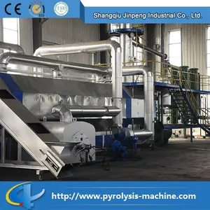 Pyrolysis Tyre Pyrolysis Tyre To Fuel Oil / Diesel / Gasoline Continuous Waste Plastic Pyrolysis Plant