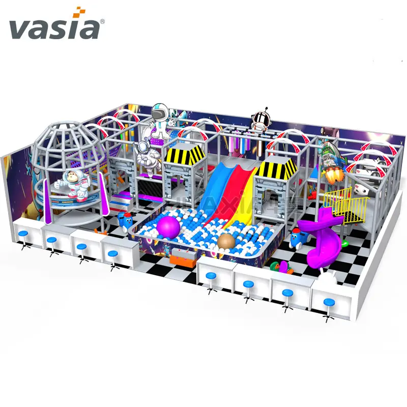 2019 Huaxia Vasia Kinderen Ruimte Thema Indoor Speeltuin plastic indoor kids pretparken voor kinderen