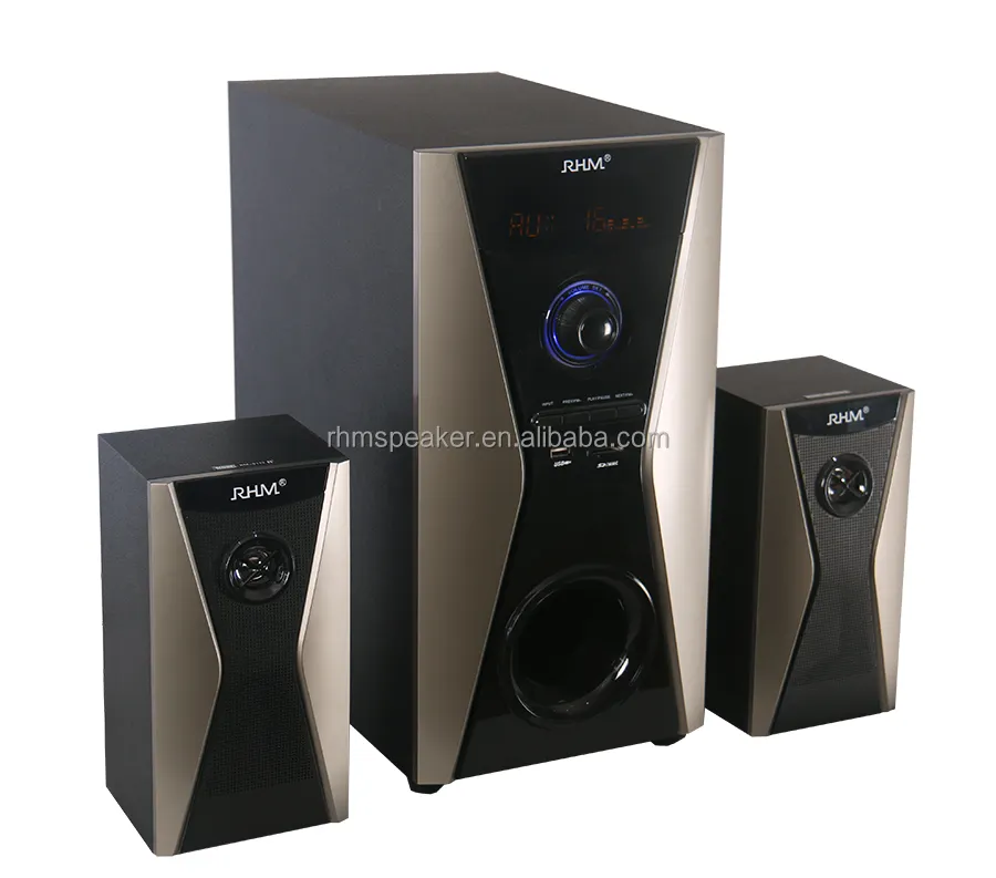 RHM Bon Prix 5.25 "Subwoofer Haut-Parleur Boîte 2.1 Multimédia Haut-Parleur pour système de cinéma Maison