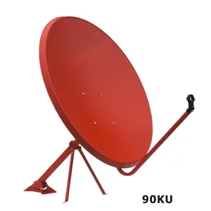 Ku 60cm 75cm 80cm 90cm Offset al aire libre satélite antena TV con LNB