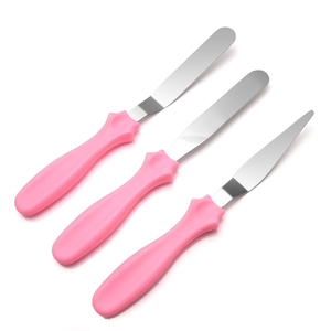 Bộ Dụng Cụ Trang Trí Bánh Bằng Thép Không Gỉ Nhỏ Gồm 3 Dụng Cụ Trang Trí Bánh <span class=keywords><strong>Icing</strong></span> Smooth - Product Image 3