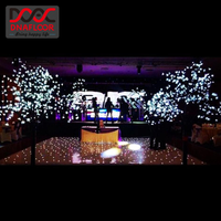 Planchers de danse LED étoilés imperméables pour les mariages, les fêtes, les événements, les spectacles de scène, l'éclairage