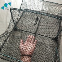 Prix d'usine 60*43*22cm Ply Square Crab Cage Multifilament PE et HDPE Matériel Piège de pêche pour l'aquaculture des poissons et des crevettes